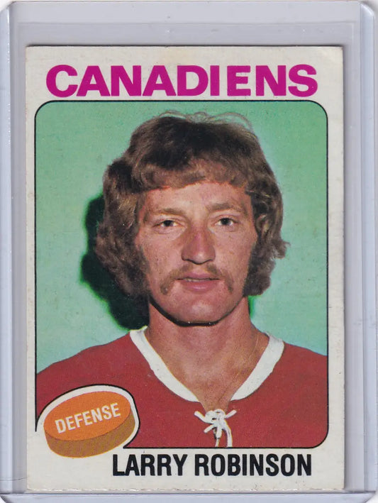 1975-76 Topps Hockey #241 Larry Robinson - Montreal Canadians