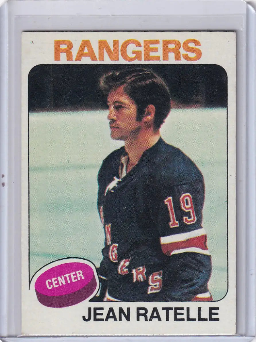1975-76 Topps Hockey #243 Jean Ratelle - New York Rangers