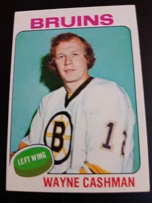 1975-76 Topps - Wayne Cashman #63. Boston Bruins. EX