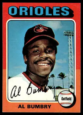 1975 Topps #358 Al Bumbry baseball card featuring Baltimore Orioles outfielder