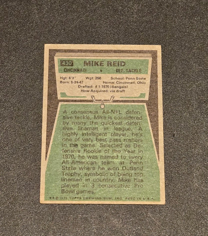 1975 Topps #430 Mike Reid
