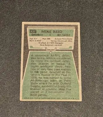 1975 Topps #430 Mike Reid - Baseball Card Single