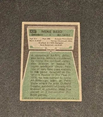 1975 Topps #430 Mike Reid - Baseball Card Single