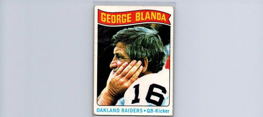 George Blanda trading card from 1975 Topps #8, a must-have for baseball card collectors