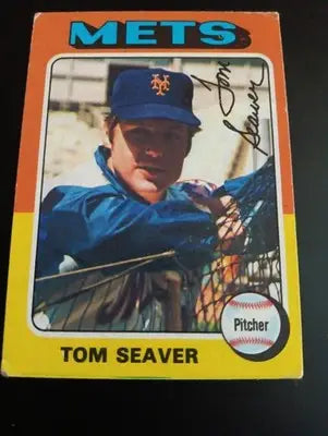 1975 Topps - Tom Seaver #370. New York Mets. VG+ - EX - Baseball Card Single