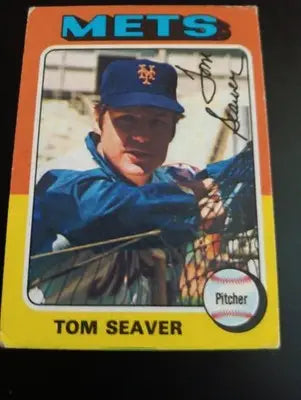 1975 Topps - Tom Seaver #370. New York Mets. VG+ - EX - Baseball Card Single