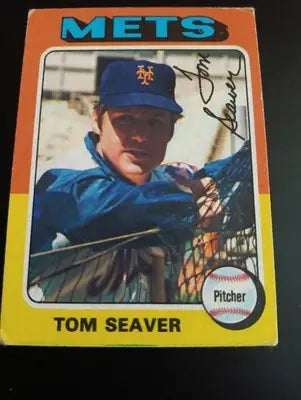 1975 Topps - Tom Seaver #370. New York Mets. VG+ - EX - Baseball Card Single