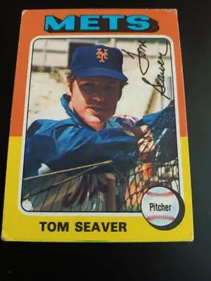 1975 Topps - Tom Seaver #370. New York Mets. VG+ - EX - Baseball Card Single