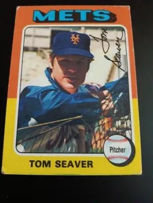 1975 Topps - Tom Seaver #370. New York Mets. VG+ - EX - Baseball Card Single