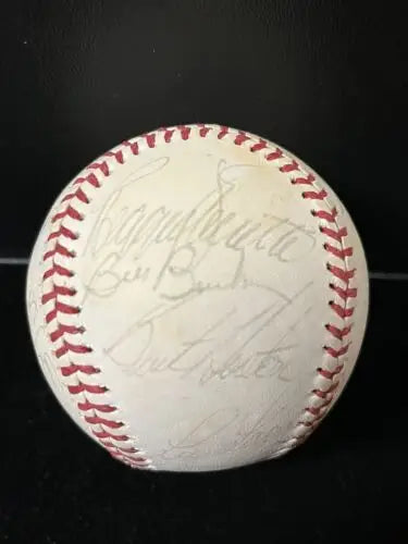Autographed 1976 LA Dodgers Baseball with Steve Garvey signatures for Dodgers history collectors