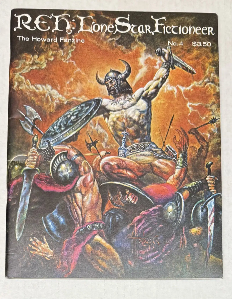 1976 REH LONE STAR FICTIONEER #4 Robert E Howard Fanzine / Frazetta NICE - Comic Book