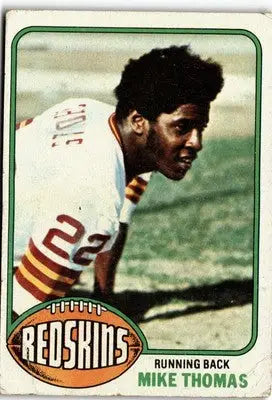 Football trading card featuring Mike Thomas from Washington Redskins, 1976 Topps #429