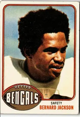 Bernard Jackson football card from 1976 Topps #449 featuring Bernard Jackson player