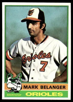 1976 Topps #505 Mark Belanger baseball card featuring Baltimore Orioles shortstop