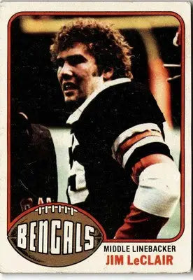 1976 Topps #52 Jim LeClair - Football Card Single