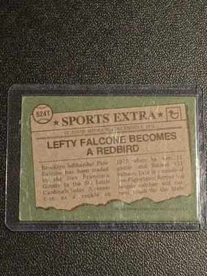 1976 Topps #524T Pete Falcone Traded - Baseball Card Single