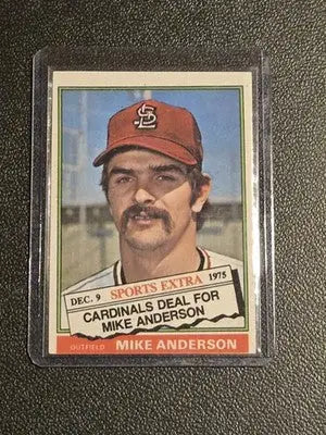 1976 Topps #527T Mike Anderson Traded - Baseball Card Single