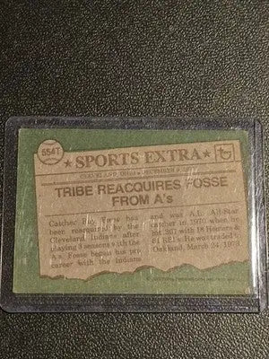 1976 Topps #554T Ray Fosse Traded - Baseball Card Single