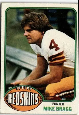 1976 Topps Mike Bragg football card showcasing Mike Bragg football memorabilia