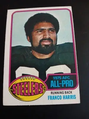 1976 Topps - Franco Harris #100. Pittsburgh Steelers. EX - EX+