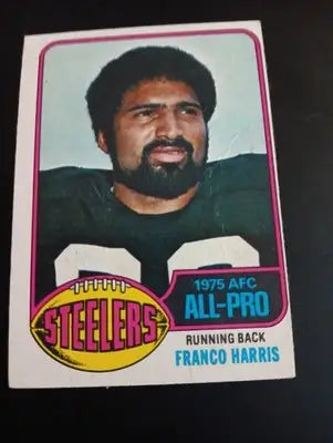 1976 Topps - Franco Harris #100. Pittsburgh Steelers. EX - EX+