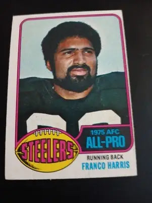 1976 Topps - Franco Harris #100. Pittsburgh Steelers. EX - EX+