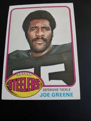 1976 Topps - Joe Greene #245. Pittsburgh Steelers. EX - EX+
