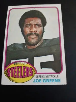 1976 Topps - Joe Greene #245. Pittsburgh Steelers. EX - EX+