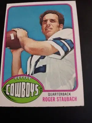 1976 Topps - Roger Staubach #395. Dallas Cowboys. EX