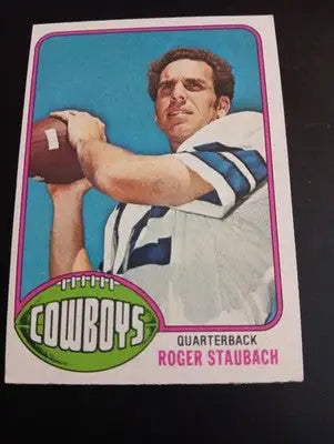 1976 Topps - Roger Staubach #395. Dallas Cowboys. EX