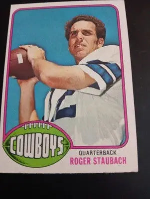 1976 Topps - Roger Staubach #395. Dallas Cowboys. EX