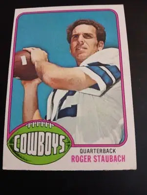 1976 Topps - Roger Staubach #395. Dallas Cowboys. EX