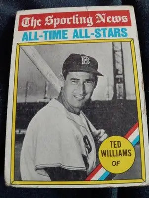 1976 Topps - Sporting News All-Time All-Stars Ted Williams #347. Lower grade VG - Baseball Card Single
