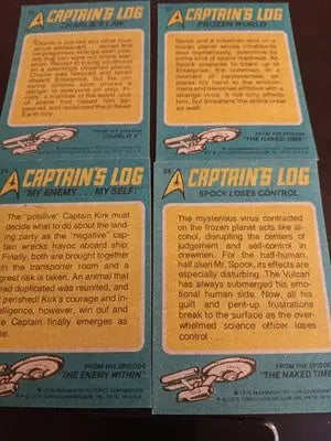 1976 Topps Star Trek Cards - Starter Lot. 18 Cards. Gorgeous Condition. NRMT+ - Star Trek Card Single