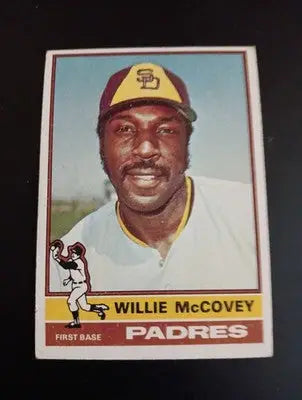 1976 Topps - Willie McCovey #520. Padres. EX - Baseball Card Single