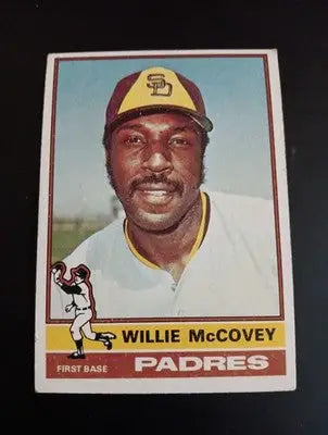 1976 Topps - Willie McCovey #520. Padres. EX - Baseball Card Single
