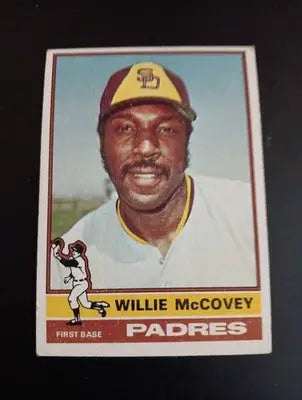 1976 Topps - Willie McCovey #520. Padres. EX - Baseball Card Single