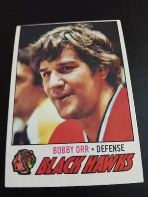 1977-78 Topps - Bobby Orr #251. Chicago Black Hawks. EX - Hockey Card Single