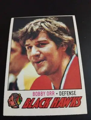 1977-78 Topps - Bobby Orr #251. Chicago Black Hawks. EX - Hockey Card Single