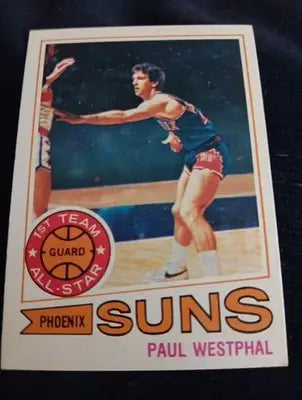 1977-78 Topps - Paul Westphal #10. Phoenix Suns. EX - EX+ - Basketball Card Single