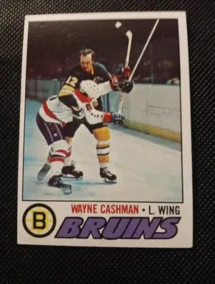 1977-78 Topps - Wayne Cashman #234. Boston Bruins. EX-NRMT - Hockey Card Single