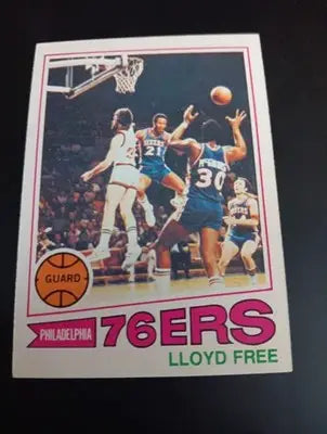 1977-78 Topps - World B. Free #18. 76ers. NRMT+ - Basketball Card Single