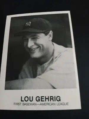 1977-84 TCMA Renata Galasso - Series 5 Lou Gehrig #181. NY Yankees. EX+ - Baseball Card Single