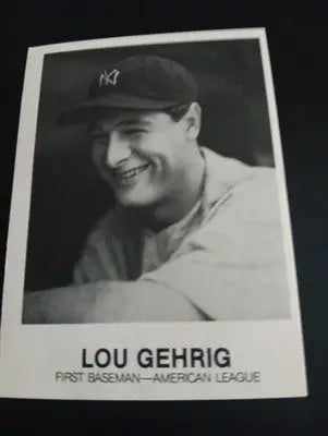 1977-84 TCMA Renata Galasso - Series 5 Lou Gehrig #181. NY Yankees. EX+ - Baseball Card Single