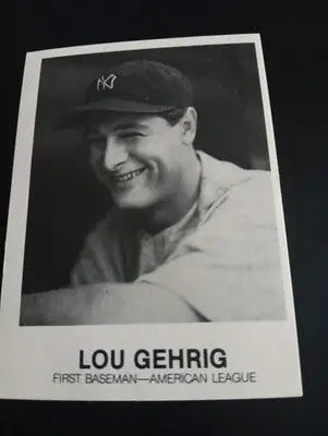 1977-84 TCMA Renata Galasso - Series 5 Lou Gehrig #181. NY Yankees. EX+ - Baseball Card Single