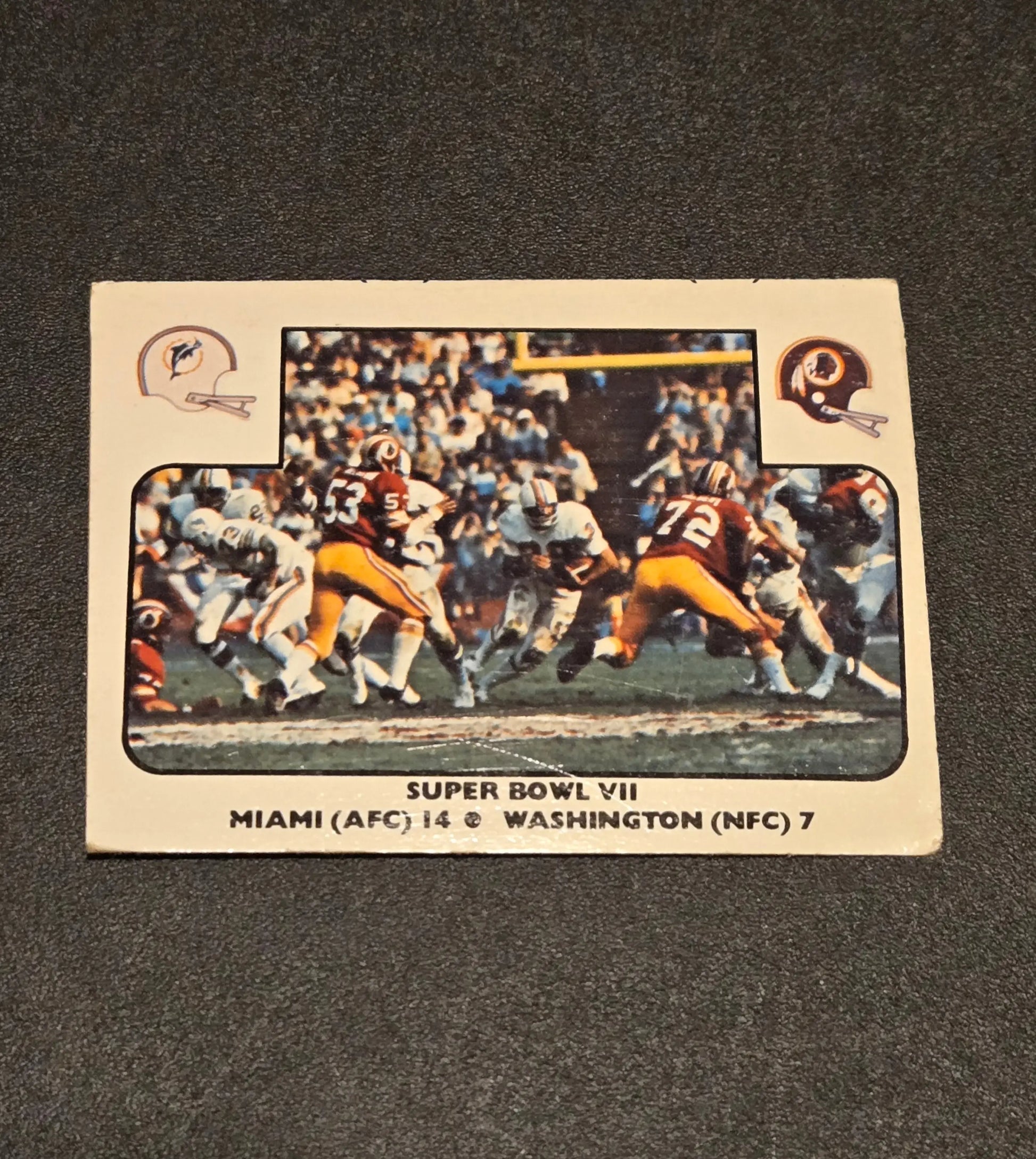 1977 Fleer Team Action #63 Super Bowl VII - Trading Card