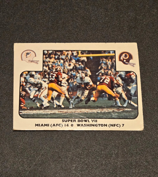 1977 Fleer Team Action #63 Super Bowl VII - Trading Card