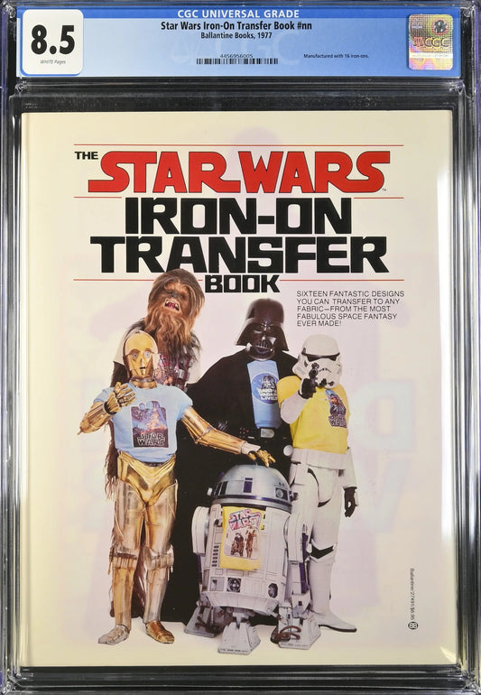 1977 Star Wars Iron-On Transfer Book Graded CGC 8.5 - Entertainment Memorabilia