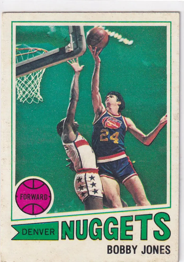1977 TOPPS #118 BOBBY JONES- DENVER NUGGETS - Basketball Card Single