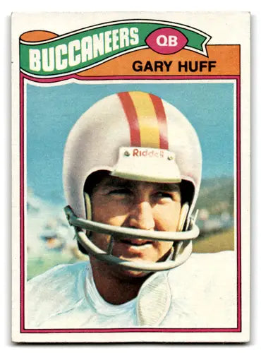 Gary Huff football card from 1977 Topps #128 with original gloss and excellent Buccaneers condition